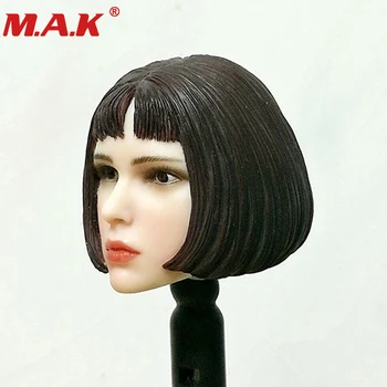 1:6 ölçekli Natalia Portman kısa siyah saç başkanı şekillendirici model oyuncak fit ıçin 12 