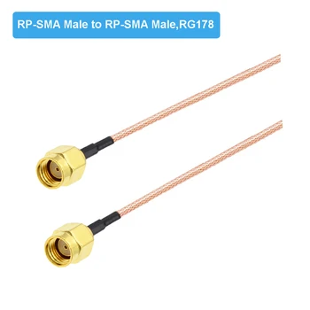 100 adet / grup RG178 Pigtail Kablo SMA Erkek SMA Erkek Adaptörü RF Koaksiyel wıfı Yönlendirici Anten Uzatma Jumper Kordon Toptan