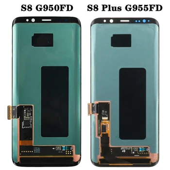 100 % Orijinal AAA Için SAMSUNG Galaxy S8 G950 G950F lcd ekran S8 Artı G955 G955F dokunmatik ekranlı sayısallaştırıcı grup Değiştirme