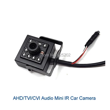 2018 Yeni Stil AHD TVI CVI Mini Ses IR Araba Kamera ile 150 Derece 5.0 MP Lens