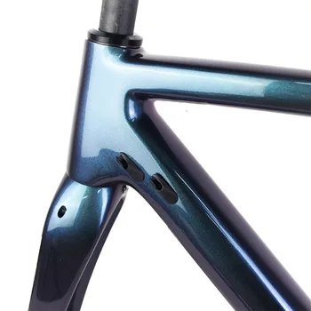 2020 Klasik mavi mor bukalemun karbon yol bisiklet iskeleti UD parlak disk çerçeve çakıl ve cyclocross bisiklet için geçerli özelleştirilebilir