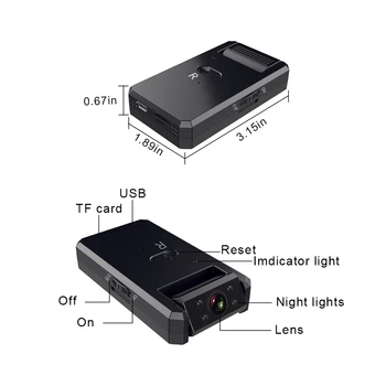 4 K Wifi Mini Kamera Döndür 180 derece kablosuz akıllı ev HD kamera Gece Görüş DVR Hareket Algılama mini video kameralar IP