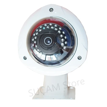 5MP Dome AHD Kamera Açık Geniş Açı 1.7 mm 180 Derece Balık Gözü Ev Dükkanı Güvenlik Kızılötesi Kamera Braketi ile