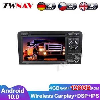 Android 10 4G + 128G DSP Carplay radyo araba DVD oynatıcı GPS navigasyon Audi A3 için 2003 2004 2005 2006 - 2013 Kafa Ünitesi Multimedya
