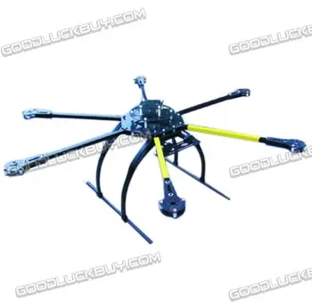 ATG 700-X6-AL 2212/2216 Katlanır karbon fiber Çerçeve Hexa Multicopter w/ Çift Motor Montaj Plakası