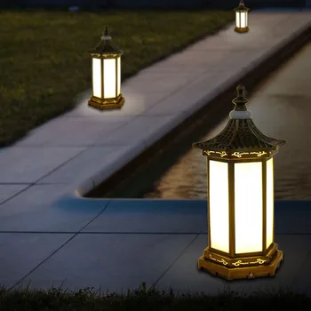 Bahçe lambası Su Geçirmez LED Bahçe çim Lambası Modern Sadelik Açık Avlu Villa Peyzaj Çim Direkleri ışık