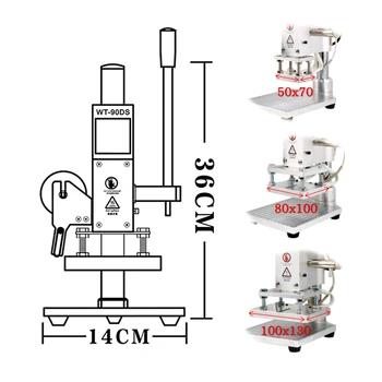 Bronzlaştırıcı Kağıt Tutucu Sıcak Folyo Damgalama Makinesi Manuel Kabartma Makinesi ile Konumlandırma Kaymak için PVC Deri