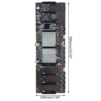 BTC X79 Madencilik Anakart LGA 2011 CPU Soket 8 PCI-E 3. 0X16 Yuvaları Destek 9* 3060 GPU DDR3 Bellek Yuvası Madenci için