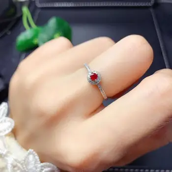 Doğal Ve Gerçek Yakut Yüzük Gümüş 925 Kadın yüzük charm lüks Yüzük tasarımcısı yakut parmak yüzük kadınlar için güzel Takı