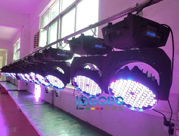 En iyi 108x3 W DMX512 RGBW LED hareketli kafa yıkama ışık sahne etkisi düğün dekorasyon gösterisi aydınlatma DJ parti Disco Club Bar ışıkları