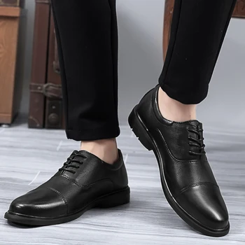 Erkekler erkek resmi ayakkabı lace up Lüks OXford Ayakkabı Erkekler hakiki deri Ayakkabı Resmi Elbise Ayakkabı Erkek Ofis Parti Düğün Ayakkabı erkekler