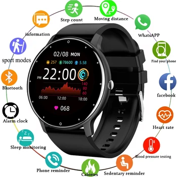 Imosi Yeni akıllı saat Erkekler Tam Dokunmatik Ekran Spor Spor İzle IP67 Su Geçirmez Bluetooth Android ıos smartwatch Kadınlar + kutusu
