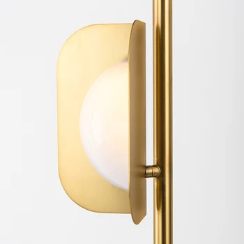 Iskandinav tasarımcı Led zemin lambası cam Gece lambası Moda ayakta lamba oturma odası yatak odası dekorasyon Masa Lambası
