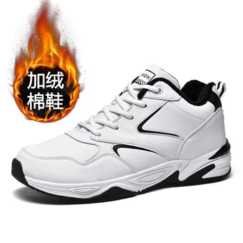 Koşu ayakkabıları Erkekler Büyük Boy 48 Spor ve Eğlence Açık 47 pamuklu ayakkabılar Sıcak Tutmak İçin Kaymaz Atletik Sneakers Kış Yeni 2021