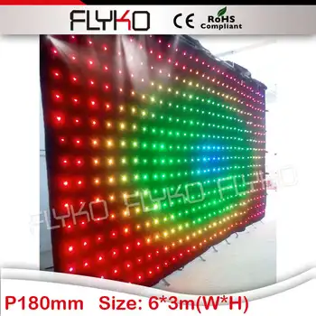 P18 3x6m IC çipleri sahne aydınlatması inanılmaz esnek led perde ekranı xxx videolar