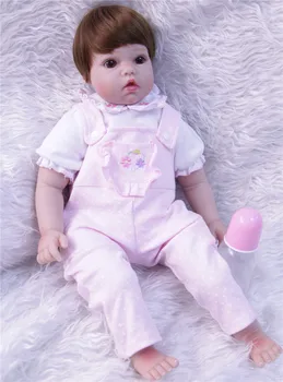 Satılık 20 inç NPK silikon reborn bebekler gerçekçi reborn bebekler kız bonecas reborn en iyi çocuk doğum günü hediyesi bebek oyuncakları