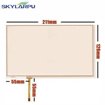 Skylarpu 10 adet/grup 9 inç 211mm*126mm Dokunmatik ekran panelleri HSD090IDW1 AT090TN10 12 Araba kafalık Dokunmatik ekran digitizer Paneli