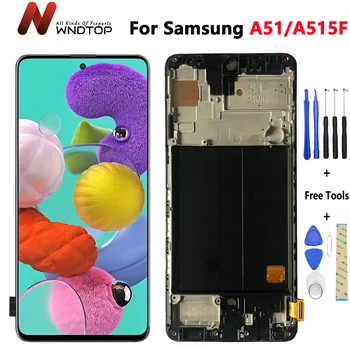 Süper Amoled / TFT Samsung Galaxy A51 LCD ekran dokunmatik ekranlı sayısallaştırıcı grup Parçaları Samsung A515 A515FN / DS A515F LCD