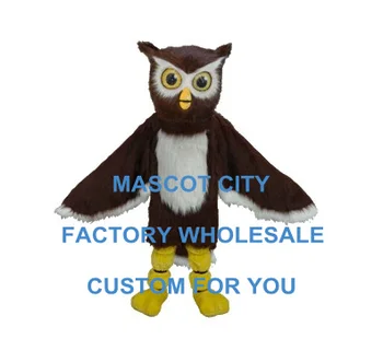 Sıcak Satış Baykuş Maskot Kostüm Yetişkin Boyutu Karikatür Karakter Karnaval Parti Cosply Mascotte Mascota Fit Suit Kiti Ücretsiz Gemi SW1052