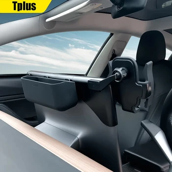 Tplus Cep Telefonu Akıllı Ayağı Tesla Modeli 3 2021 Için Araba Ekran Braketi Modeli Y Aksesuarları 360 Derece Rotasyon Modeli Üç