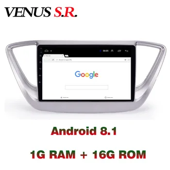 VenusSR Android 8.1 2.5 D araç DVD oynatıcı Hyundai Verna Solaris Radyo 2010-2017 multimedya ana ünite GPS Radyo stereo gps navigasyon