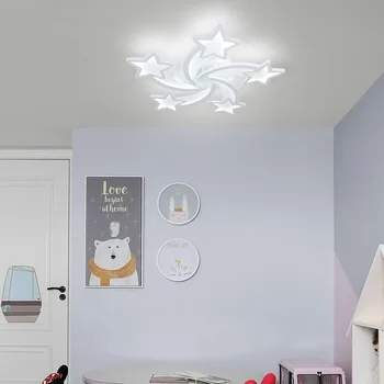 Yaratıcı LED tavan ışık, gömme Montaj Aydınlatma armatürleri ile Yıldız Şekli, 60 W Modern Tavan Lambası Olmayan Dim Yatak Odası için