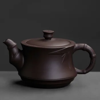 Çin Yixing kungfu mor kum çay potu el demlik eski mor kil ofis çay seti ham cevher puer çay makinesi teaware su ısıtıcısı
