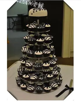 Ücretsiz Kargo düğün Sıcak alışveriş ücretsiz satış Sıcak satış dekorasyon toptan 7 katmanlı akrilik kek standı